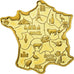 France, Medal, Les Régions de France, MS(65-70), Copper Gilt