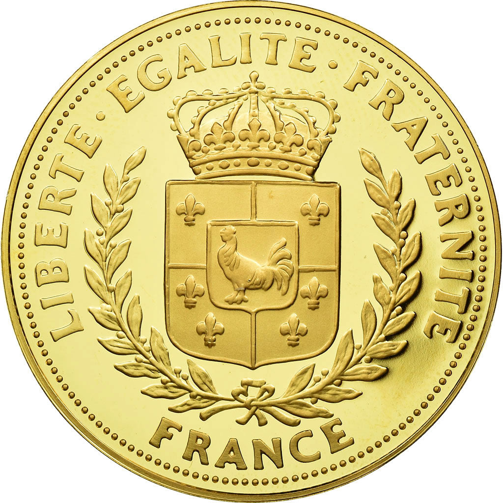 France, Medal, Gustave Eiffel, MS(65-70), Copper Gilt