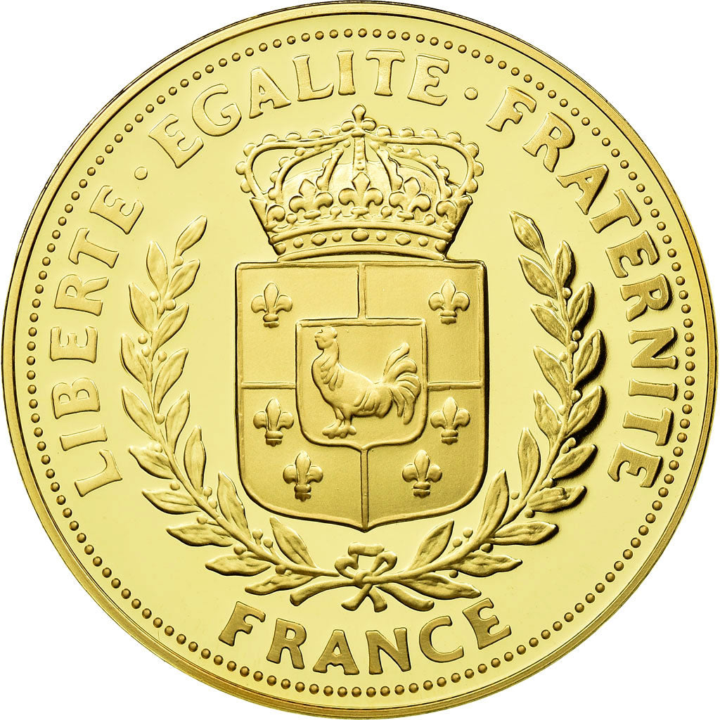 France, Medal, Victor Hugo, MS(65-70), Copper Gilt