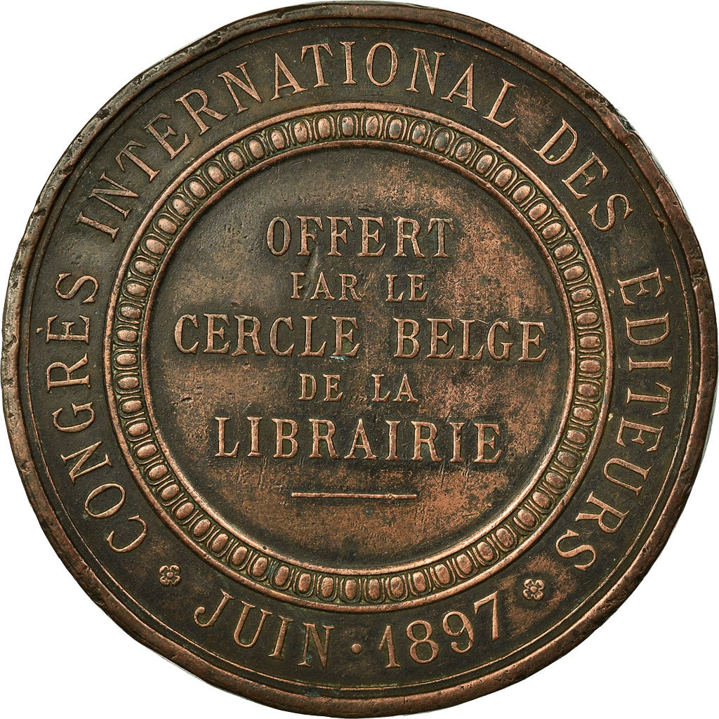France, Medal, Congrès International des Editeurs, Bruxelles, 1897, Würden