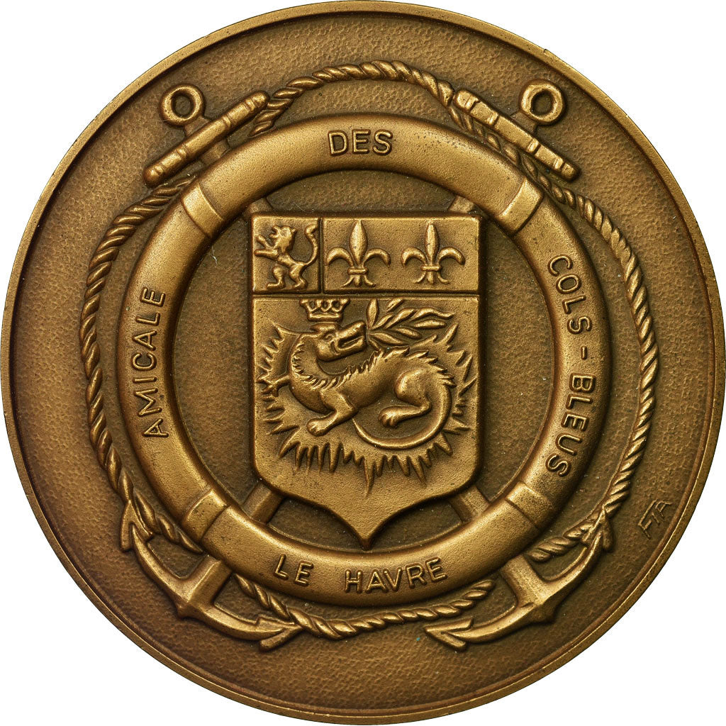 France, Médaille, Amicale des Cols Bleus, Le Havre, 1983, SPL, Bronze
