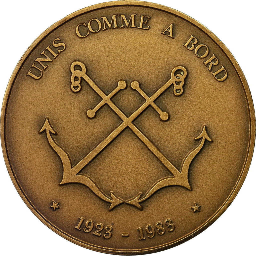 France, Médaille, Amicale des Cols Bleus, Le Havre, 1983, SPL, Bronze