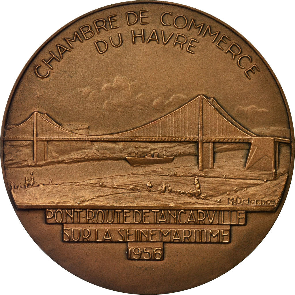 France, Médaille, Chambre de Commerce du Havre, Delannoy, SPL, Bronze