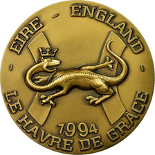 France, Medal, Le Havre de Grâce, Eire-England, Salamandre, 1994, MS(64)