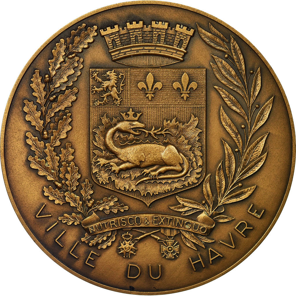 France, Medal, 40ème Anniversaire de la Libération du Havre, MS(64), Bronze