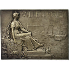 France, Medal, Ville de Rouen, Lefebvre, AU(55-58), Silvered bronze