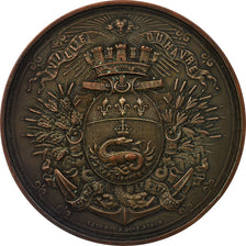 France, Medal, Ville du Havre, Lecomte, AU(55-58), Copper