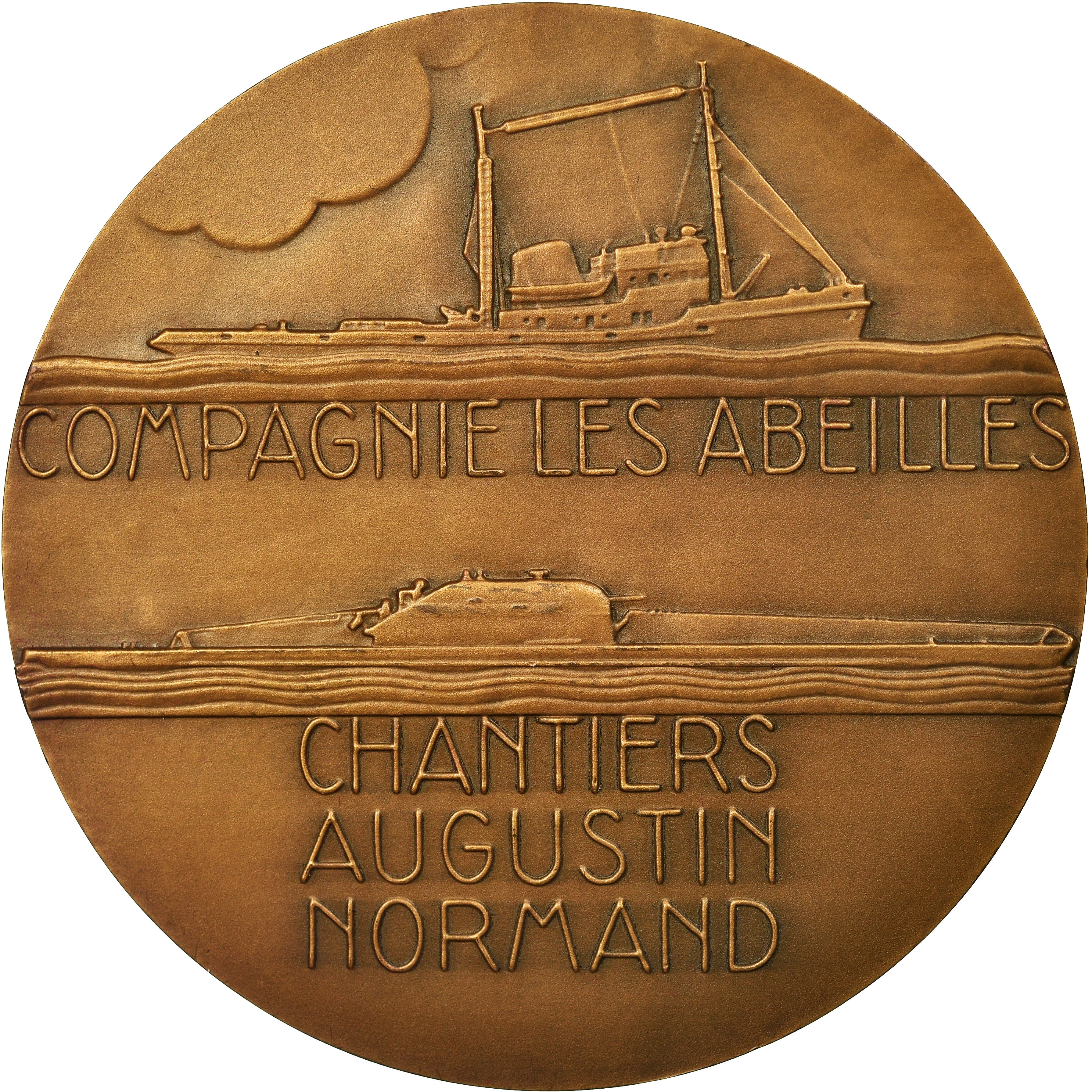 Frankrijk, Medaille, Marine, Compagnie les Abeilles, Chantiers Augustin Normand