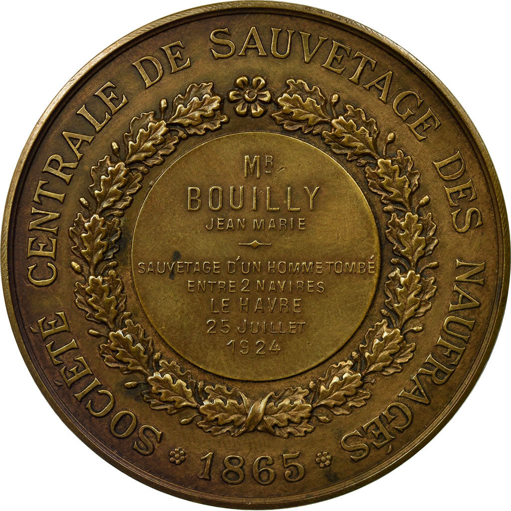 France, Médaille, Société Centrale de Sauvetage des Naufragés, Le Havre
