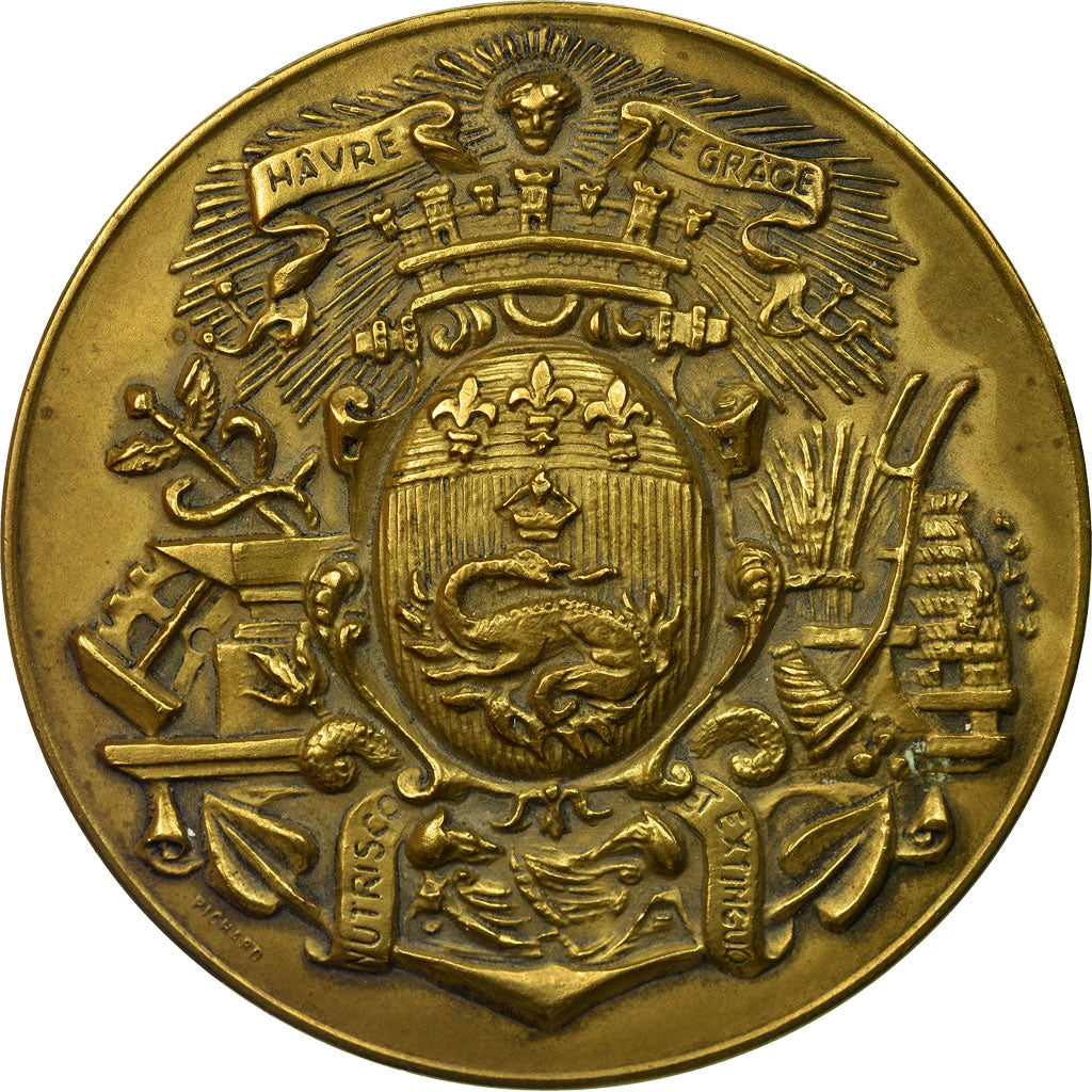 France, Medal, Caisse d'Epargne de l'Estuaire de la Seine, 1972, AU(55-58)