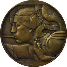 France, Médaille, Art Déco, Journal Le Havre, Delannoy, SUP, Bronze