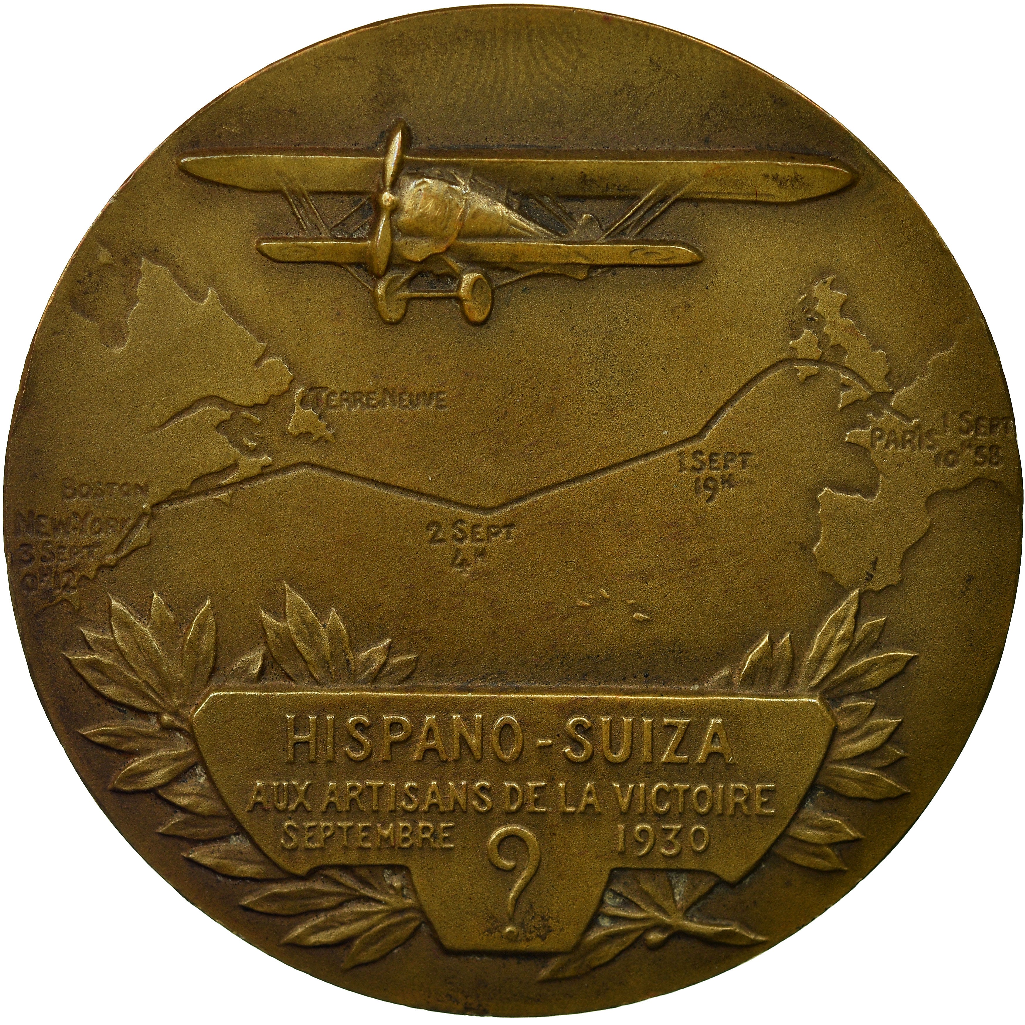 France, Médaille, Aviation, Costes et Bellonte, Traversée de l'Atlantique