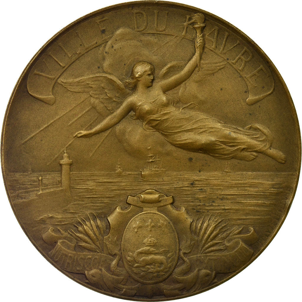 France, Medal, Ville du Havre, Lefebvre, AU(55-58), Bronze