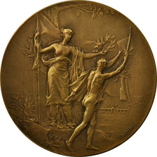 Frankrijk, Medaille, Art Nouveau, Concours de Tir, Pillet, ZF+, Bronze