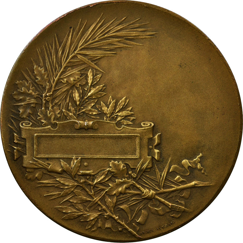 Frankrijk, Medaille, Art Nouveau, Concours de Tir, Pillet, ZF+, Bronze