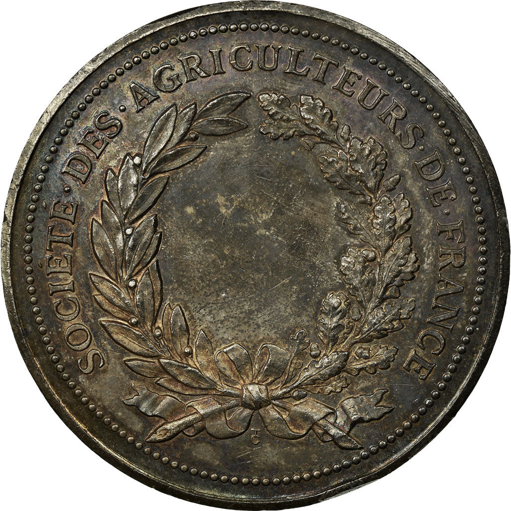 Frankrijk, Medaille, Société des agriculteurs de France, Trotin, ZF+, Zilver