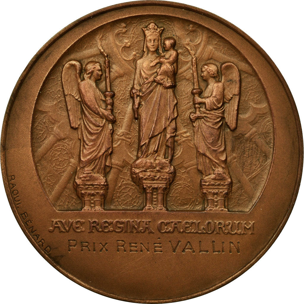 France, Medal, Notre-Dame de Paris, Prix René Vallin, Benard, MS(63), Bronze