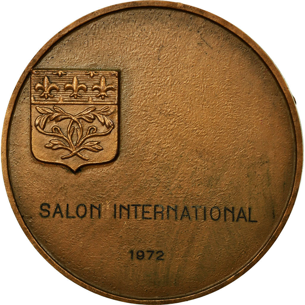 Francja, Medal, Reims, Salon International, 1972, Coutré, AU(55-58), Bronze