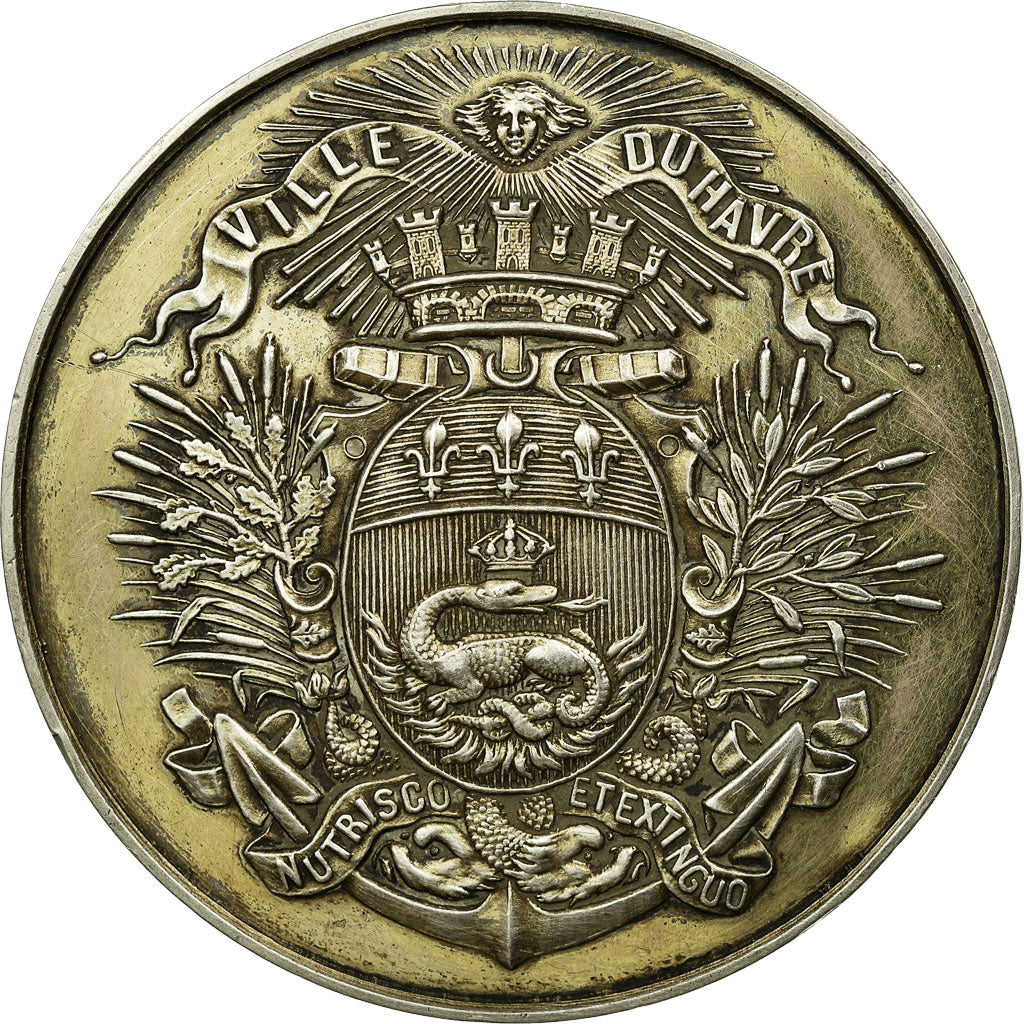 France, Medal, Ville du Havre, MS(60-62), Silver