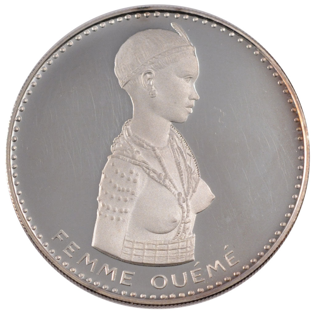 Benin, 500 Francs, 1971, KM #3.1, MS(63), Silver, 25.48