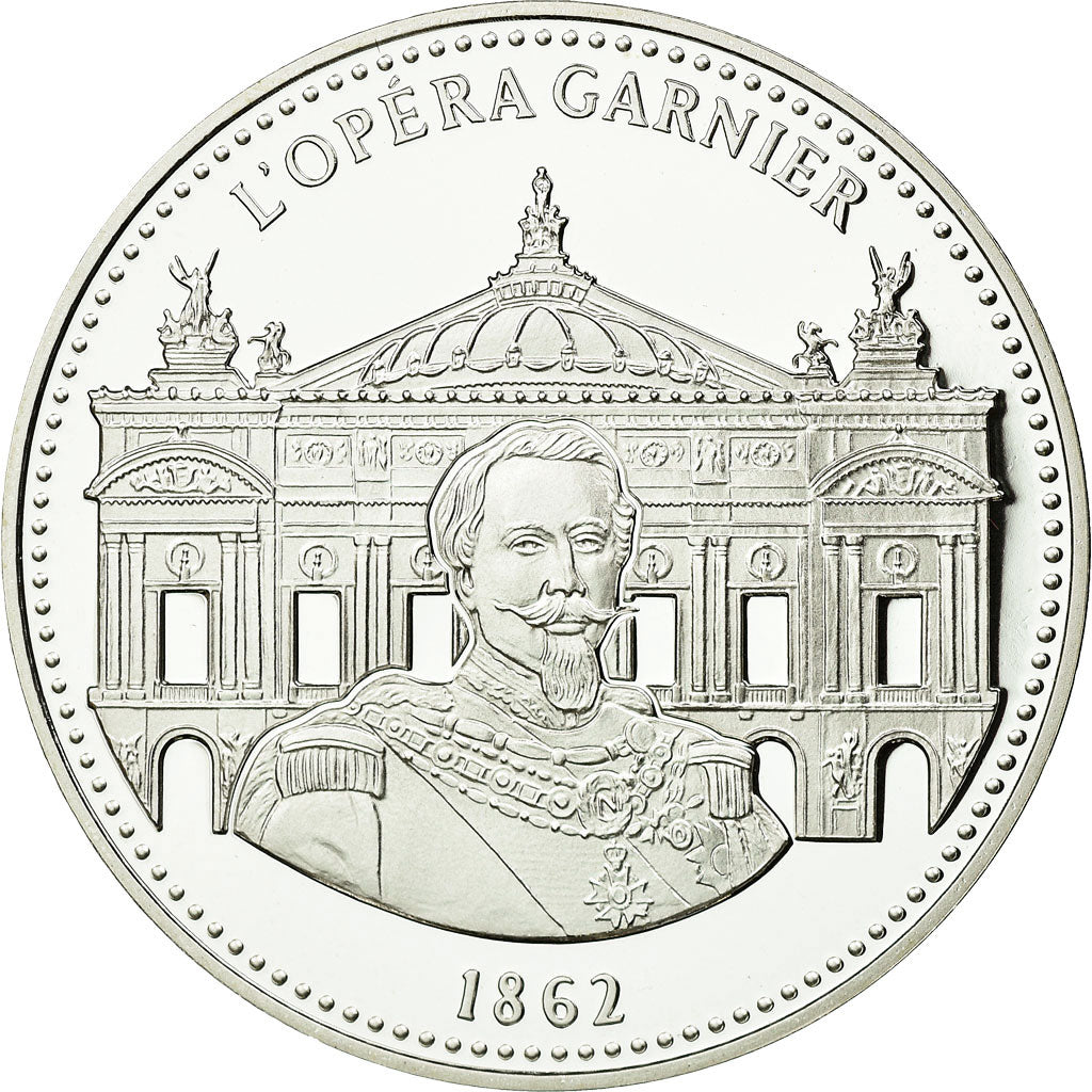 France, Medal, Les Joyaux de Paris, L'Opéra Garnier, MS(65-70), Silver