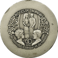 Francja, Medal, Mariage, Noces de Diamant, Le Havre, AU(50-53), Brąz