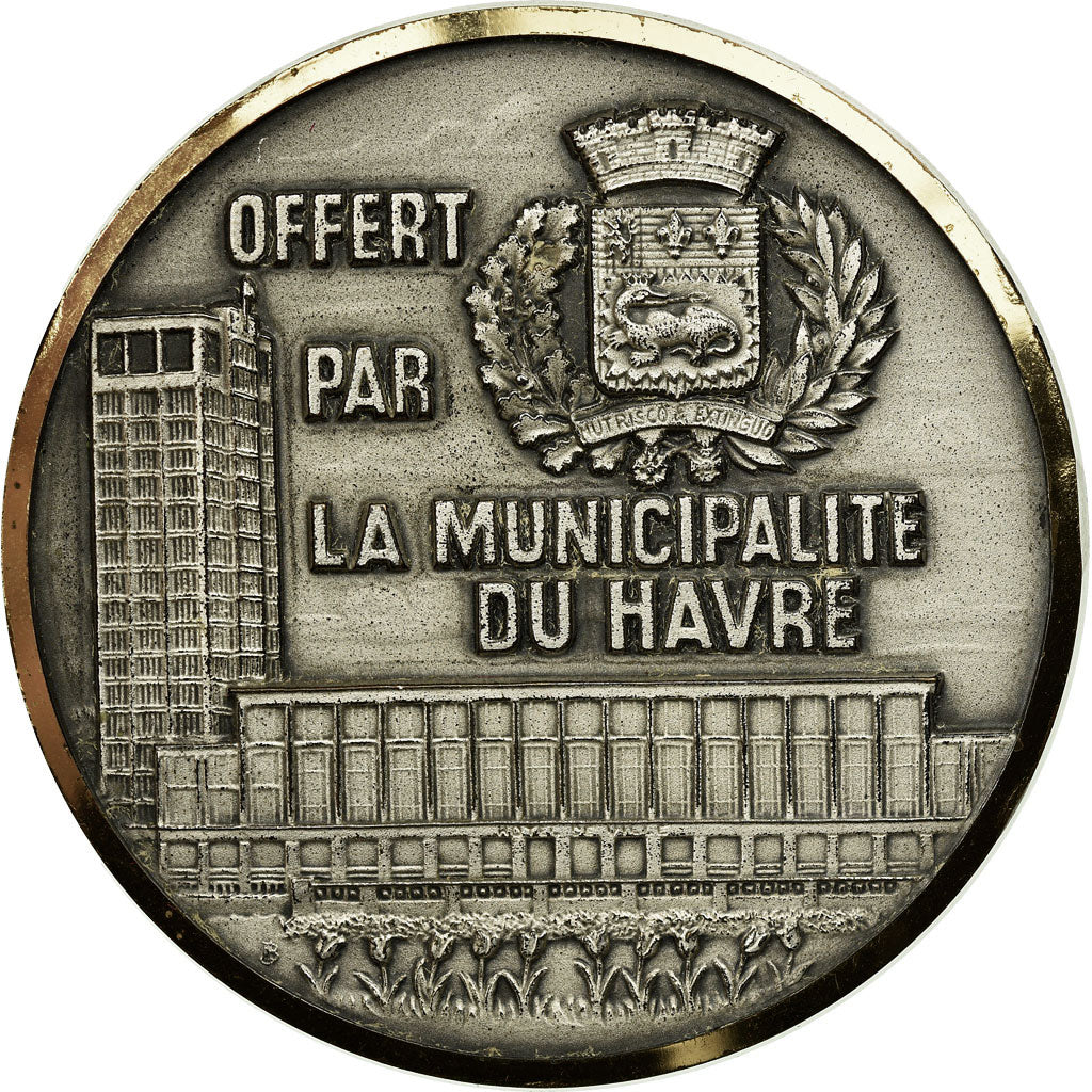 Francja, Medal, Mariage, Noces de Diamant, Le Havre, AU(50-53), Brąz