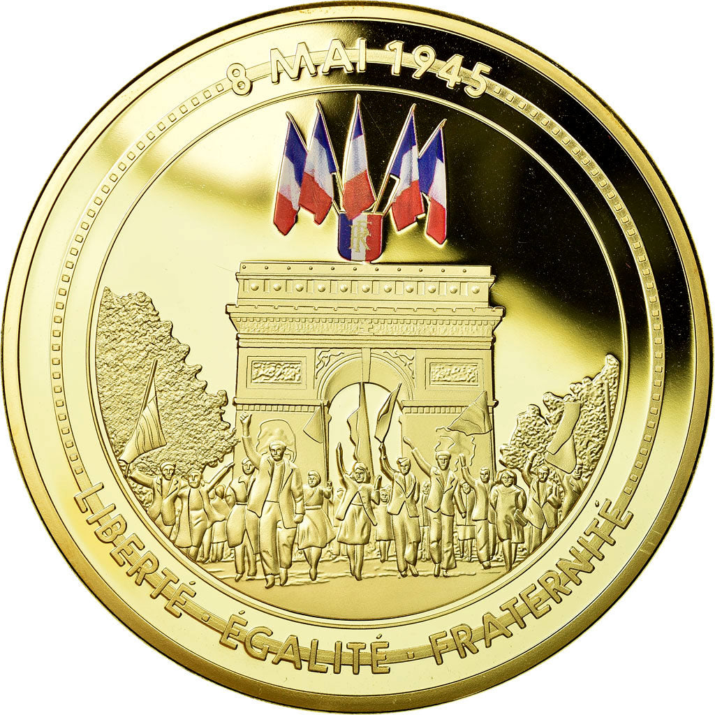 France, Médaille, 70ème Anniversaire Fin de la 2ème Guerre Mondiale, 2015