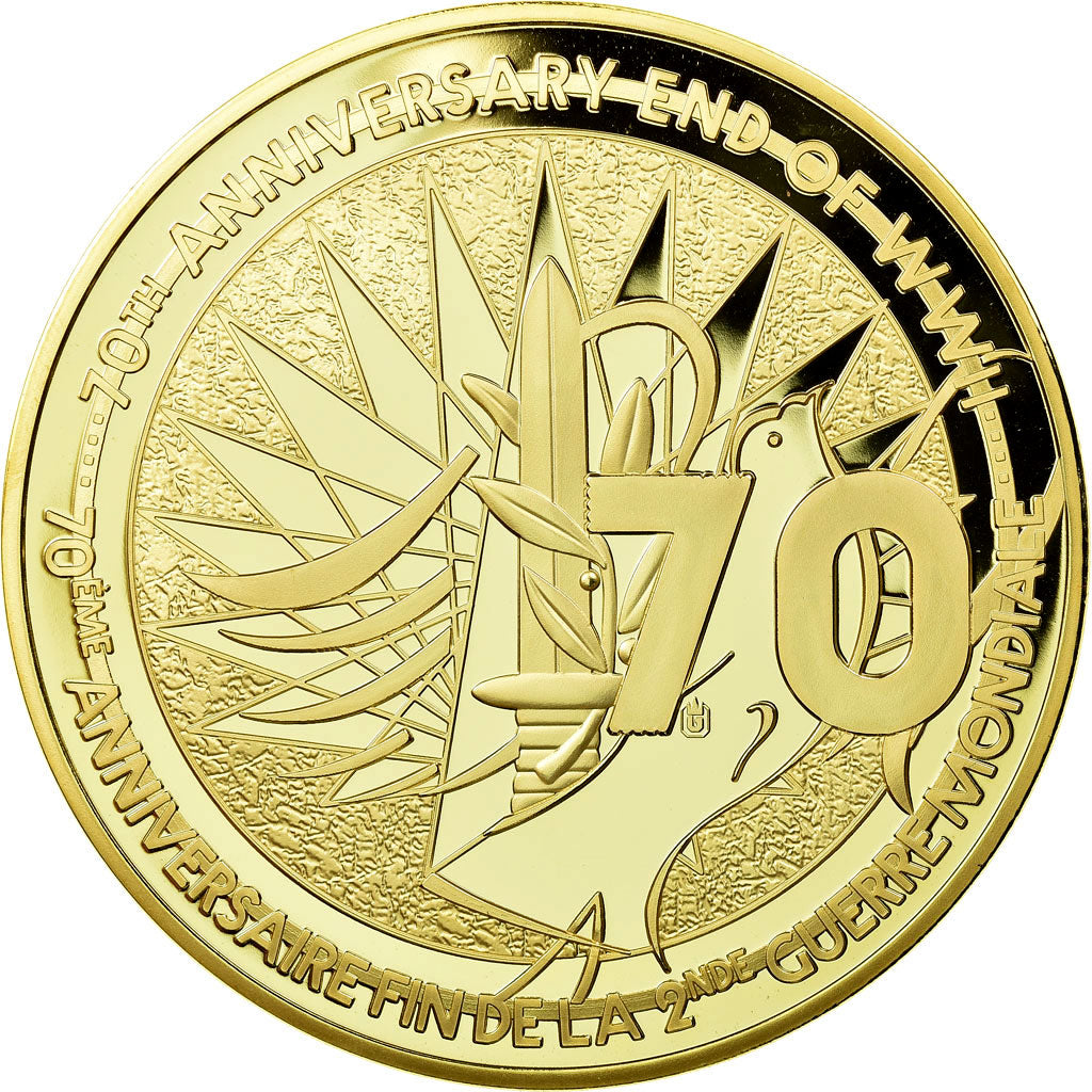 France, Médaille, 70ème Anniversaire Fin de la 2ème Guerre Mondiale, 2015
