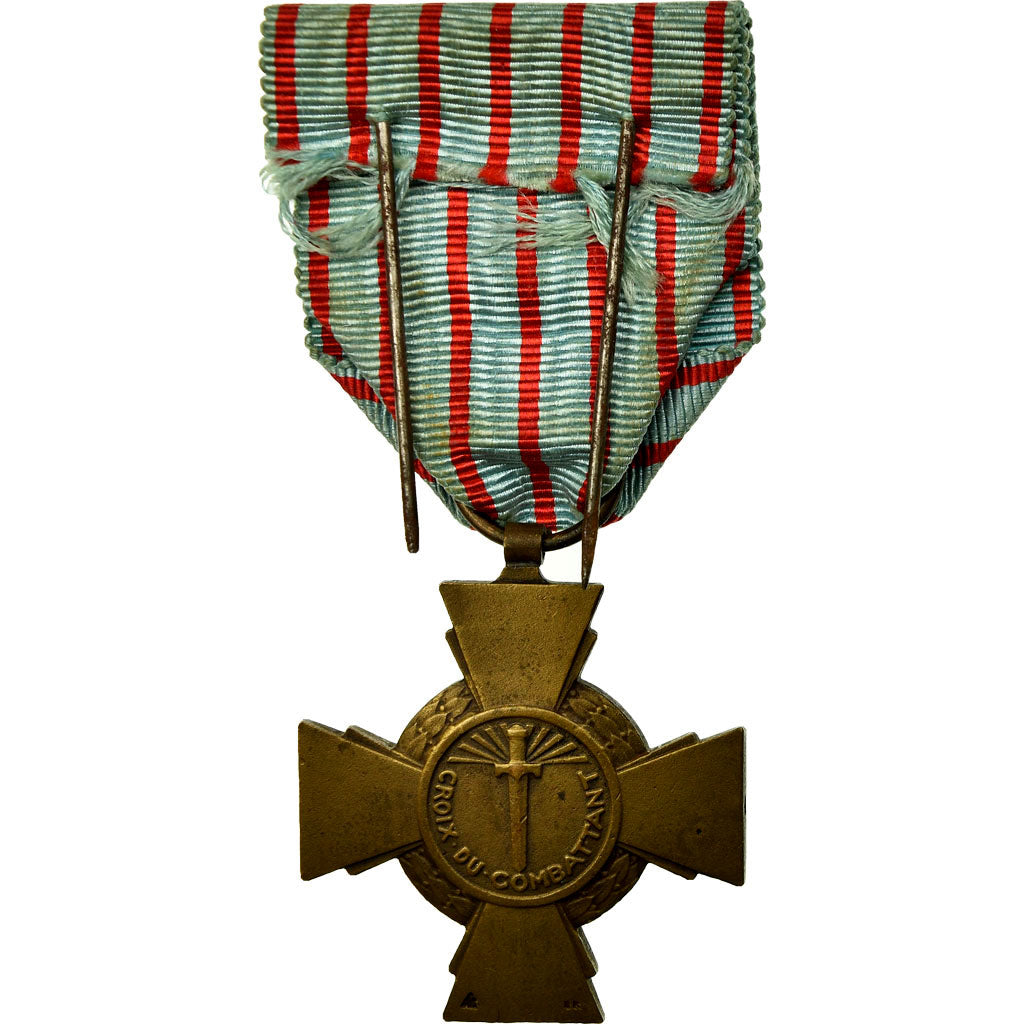 France, Croix du Combattant, Medal, Very Good Quality, Bronze, 36