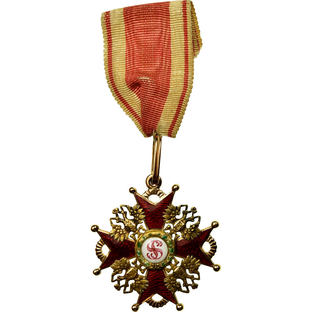Russia, Ordre de Saint Stanislas, Nicolas II, Medal, Excellent Quality, Gold, 40