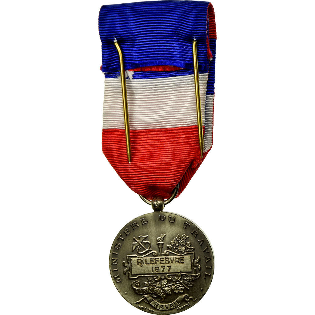 France, Médaille d'honneur du travail, Medal, 1977, Excellent Quality