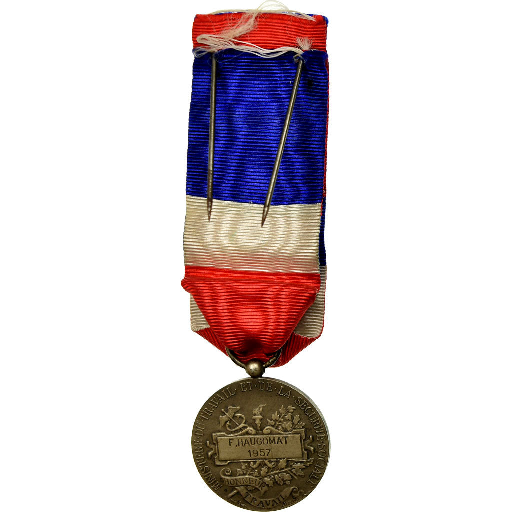 France, Médaille d'honneur du travail, Medal, 1957, Excellent Quality