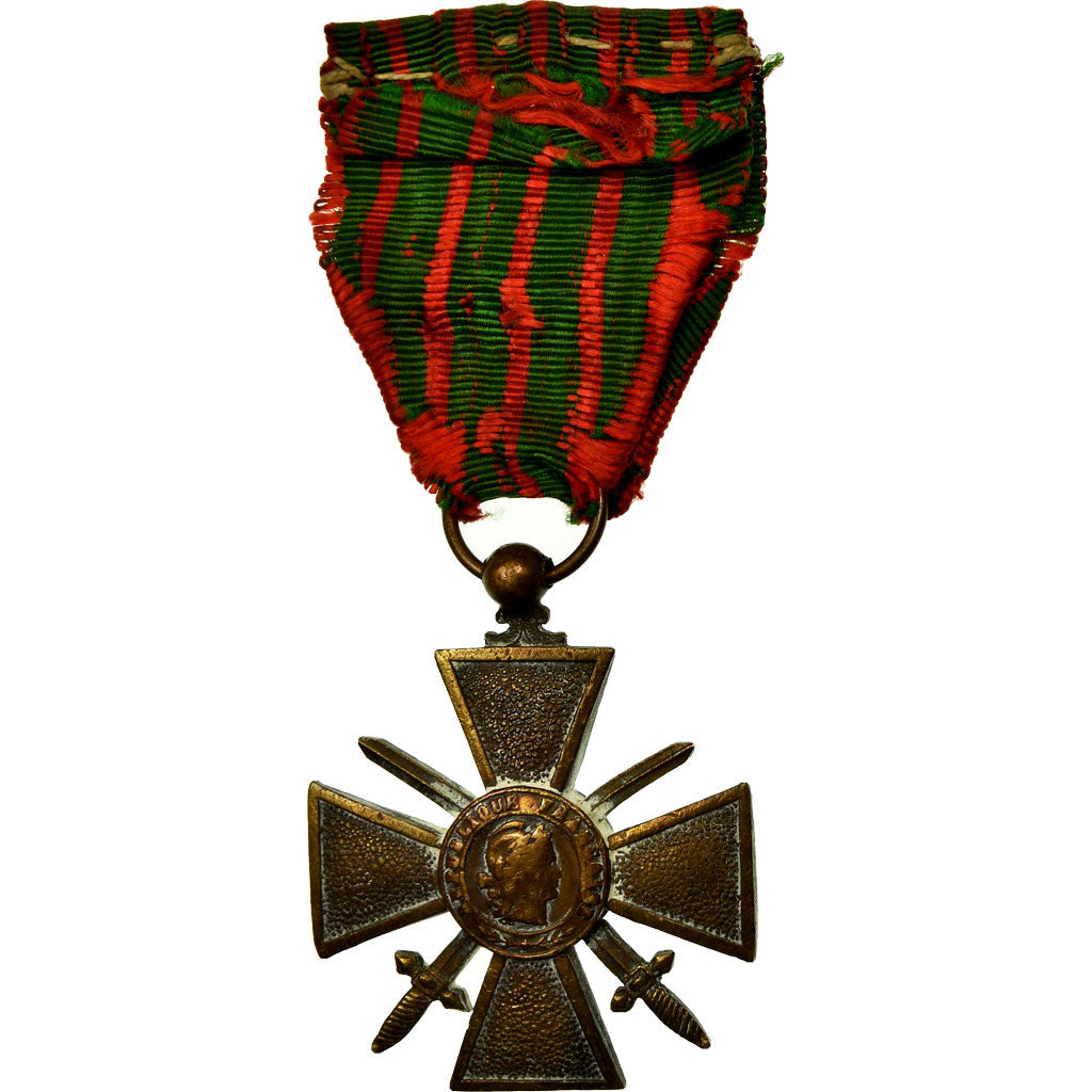 Francia, Croix de Guerre, medaglia, 1914-1918, Buona qualità, Bronzo, 38