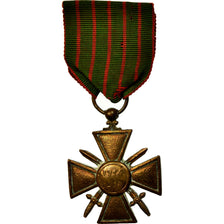 France, Croix de Guerre, Médaille, 1914-1918, Mauvais état, Bronze, 38