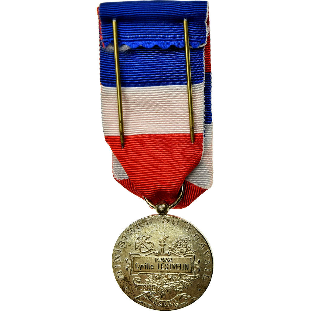 France, Médaille d'honneur du travail, Medal, 1992, Very Good Quality, Borrel