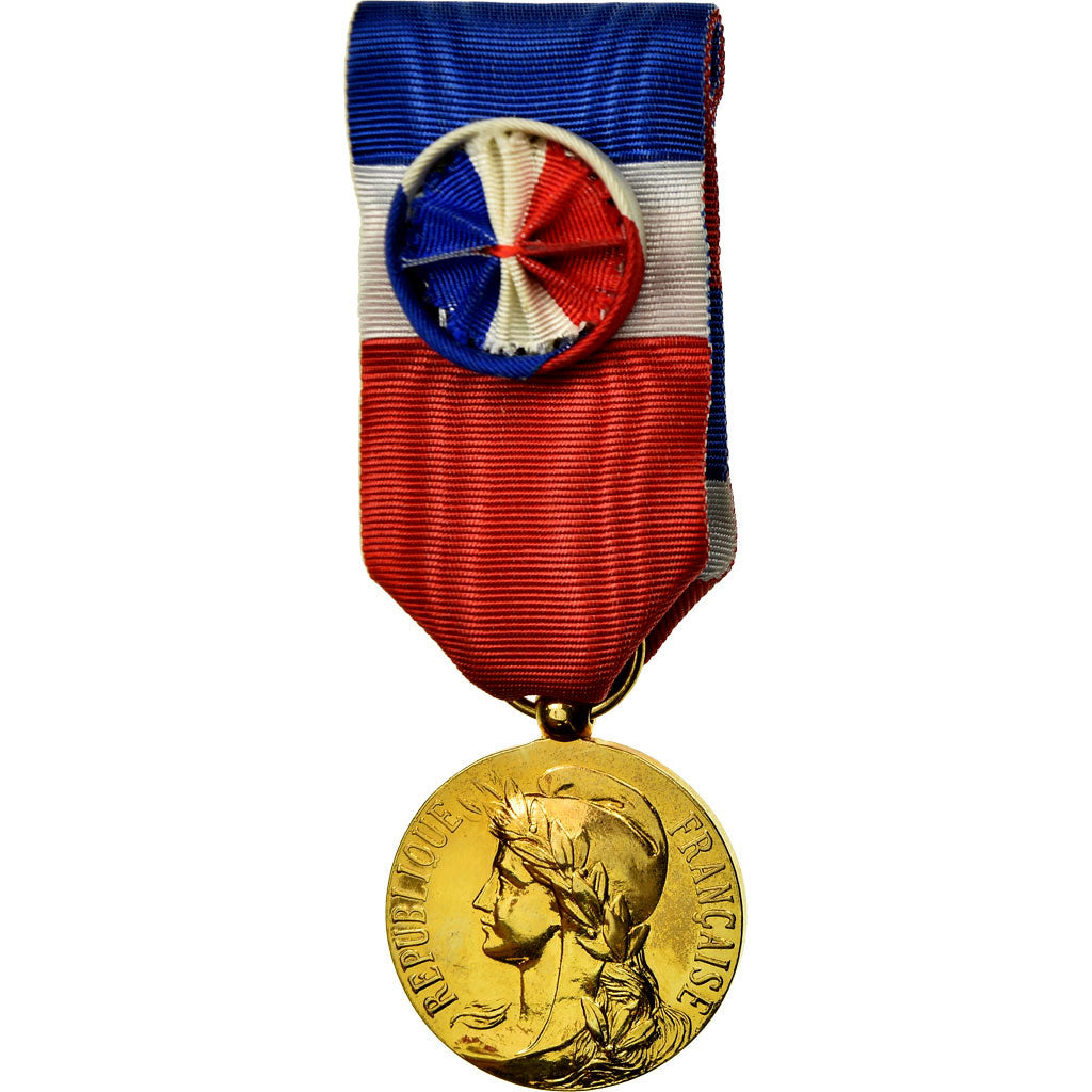 France, Médaille d'honneur du travail, Médaille, 2002, Excellent Quality, Gilt