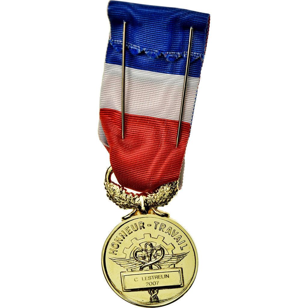 France, Médaille d'honneur du travail, Medal, 2007, Uncirculated, Gilt Bronze