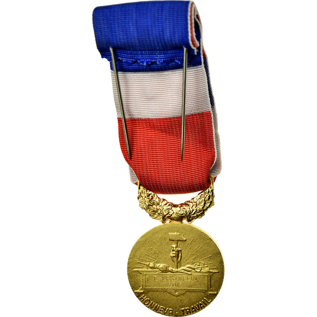 France, Médaille d'honneur du travail, Medal, 2012, Uncirculated, Gilt Bronze