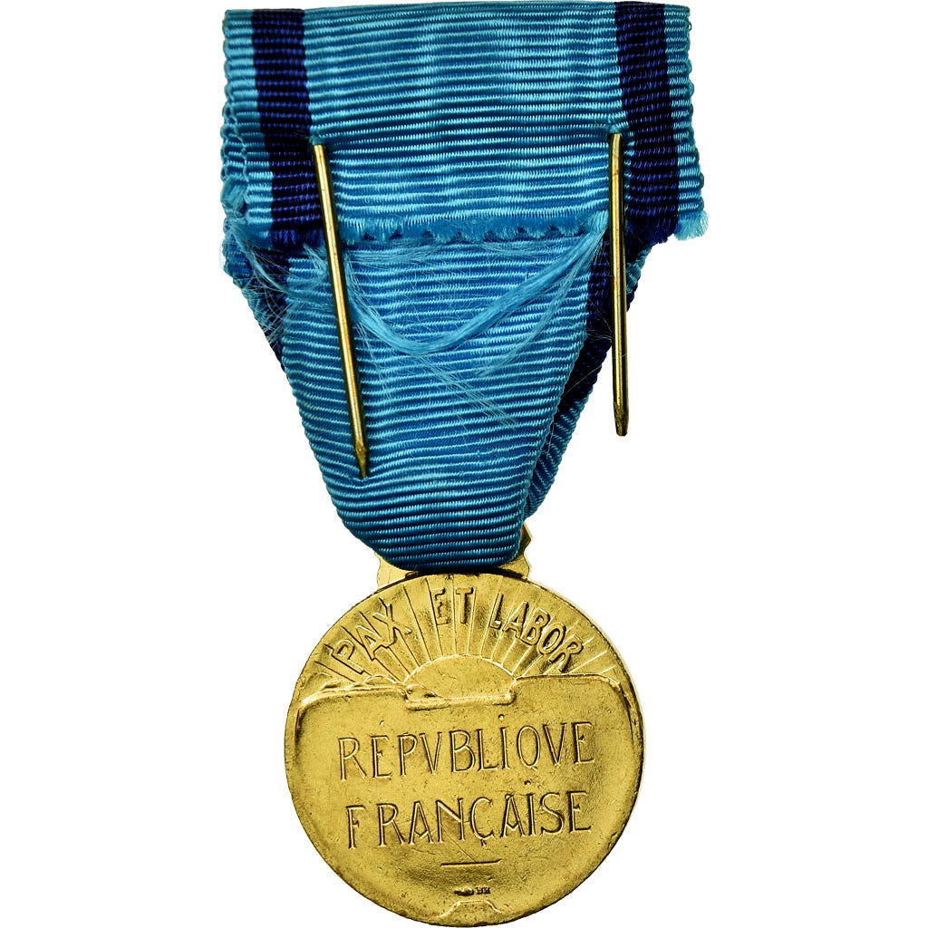 France, Jeunesse et sports, Médaille, Non circulé, Gilt Bronze, 27