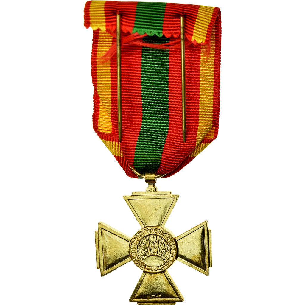 France, Croix du Combattant Volontaire, Medal, 1939-1945, Uncirculated, Gilt