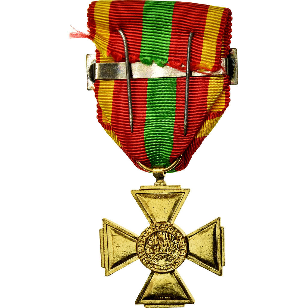 France, Croix du Combattant Volontaire, Medal, 1939-1945, Uncirculated, Gilt