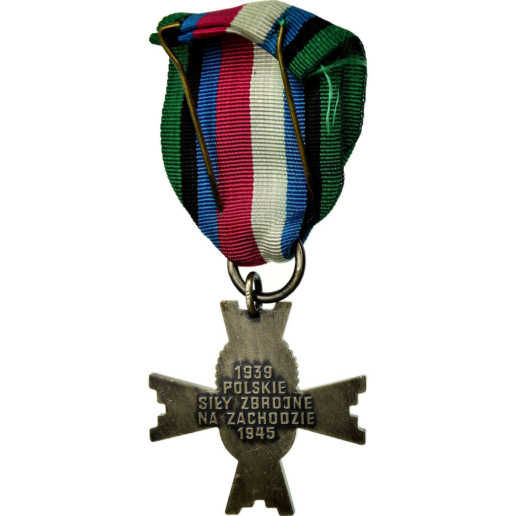 Poland, Croix des Forces Armées, Medal, 1939-1945, Uncirculated, Silvered