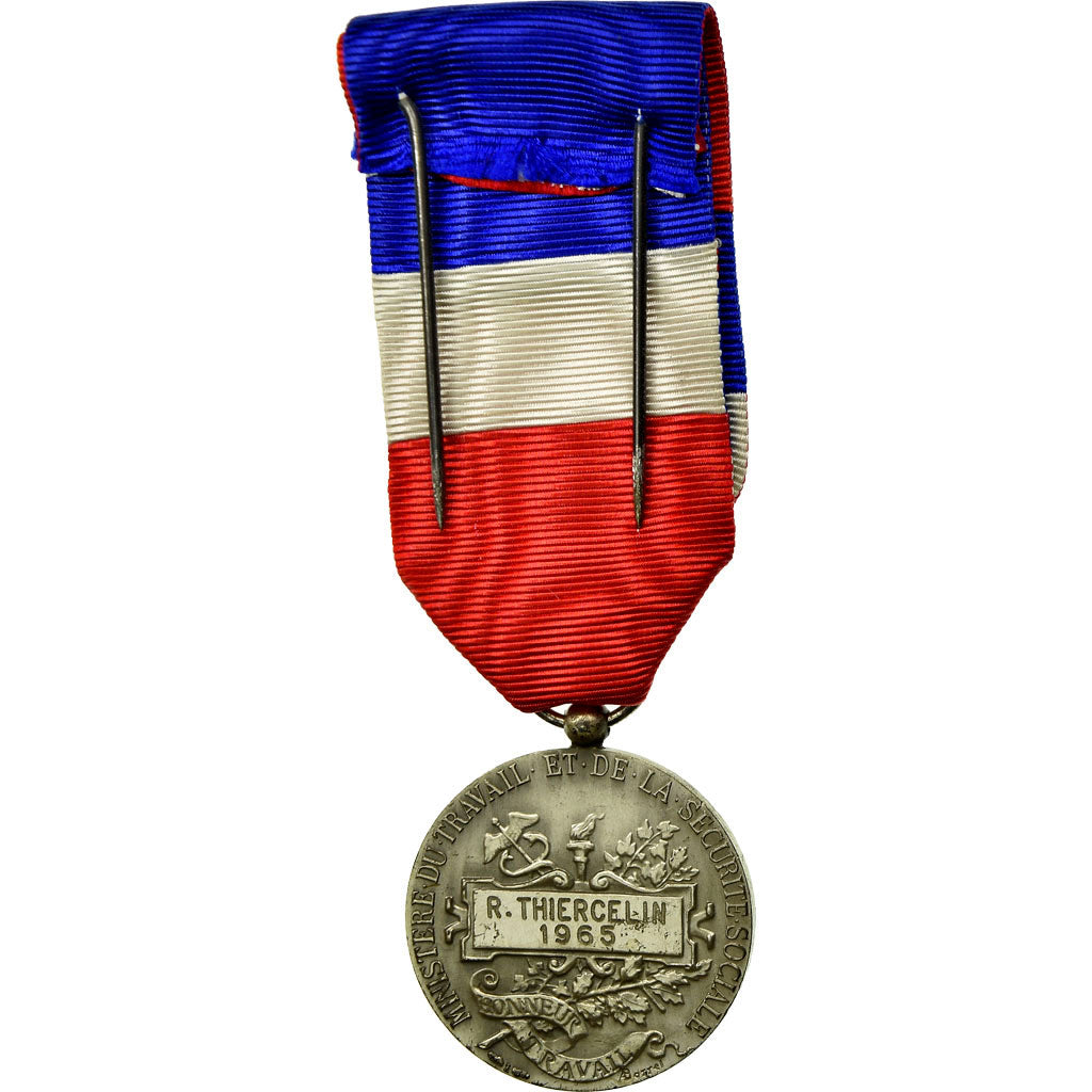 Frankreich, Médaille d'honneur du travail, Medaille, 1965, Excellent Quality