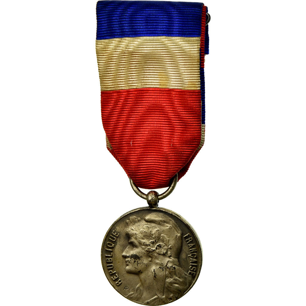 France, Industrie-Travail-Commerce, Medal, 1961, Very Good Quality, Silvered