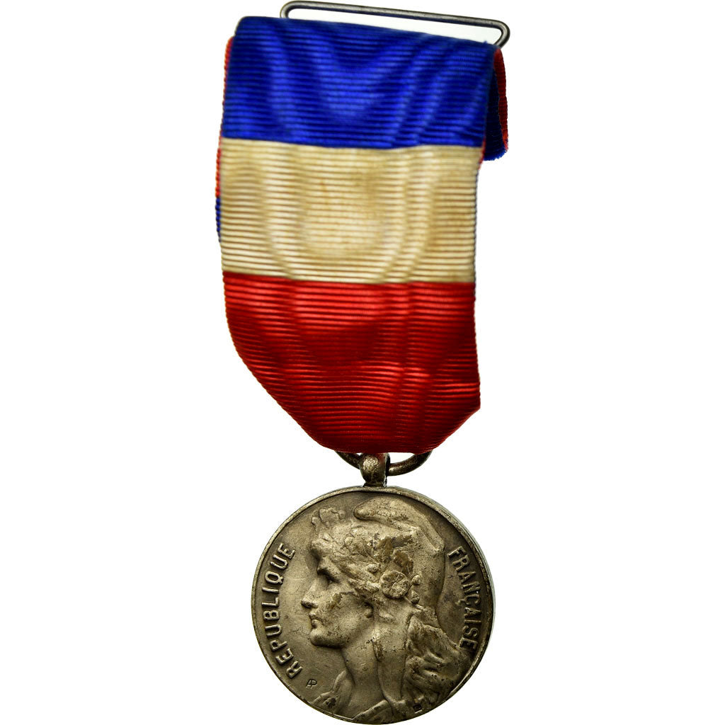 France, Industrie-Travail-Commerce, Medal, 1961, Very Good Quality, Silvered