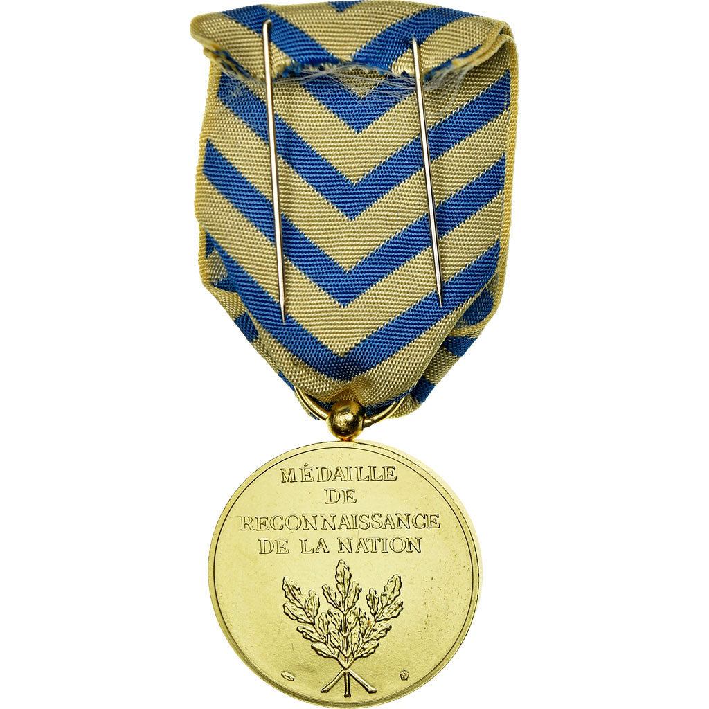 France, Reconnaissance de la Nation, Guerre, Medal, Uncirculated, Gilt Bronze