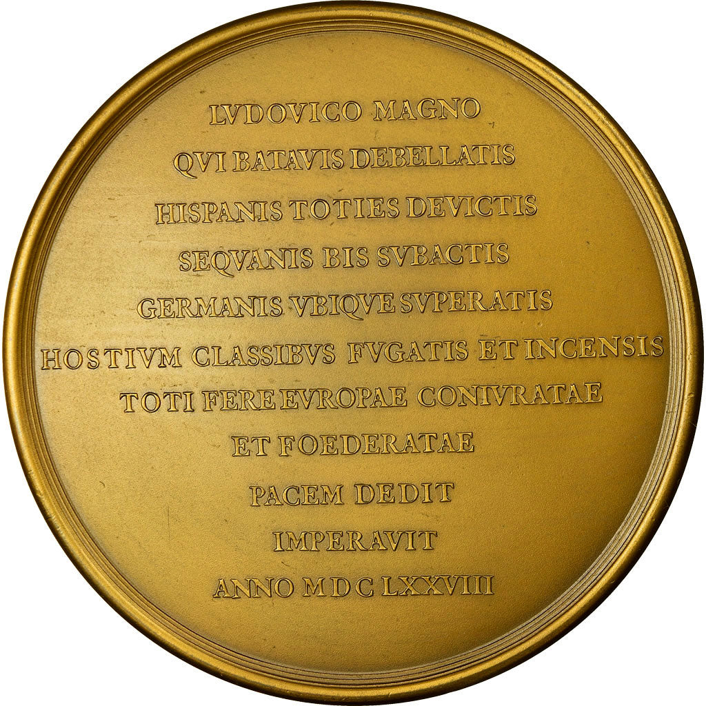 France, Médaille, Louis XIV, Roi de France et de Navarre, 1678, Refrappe, SPL+