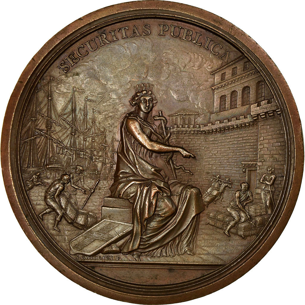Francia, medaglia, Louis XVI, Echevins et Intendants Sanitaires de Marseille