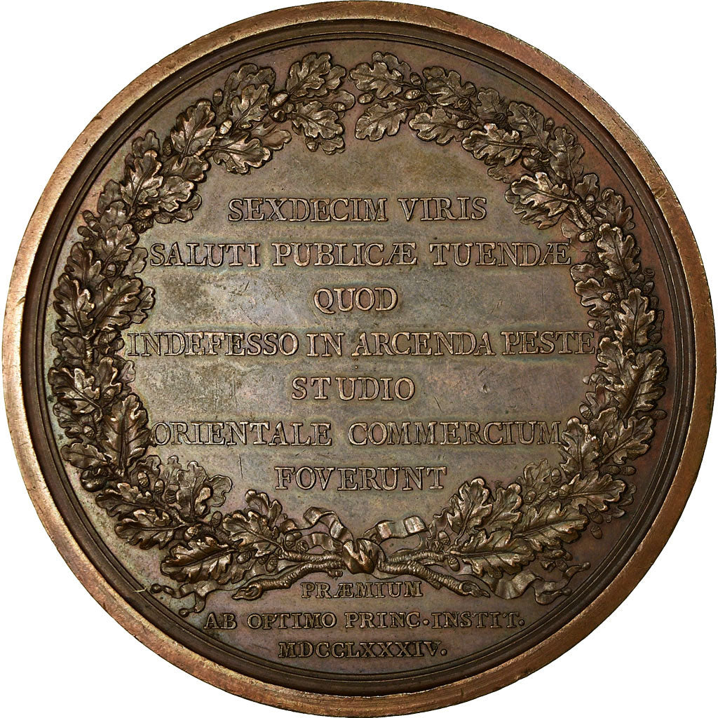Francia, medaglia, Louis XVI, Echevins et Intendants Sanitaires de Marseille